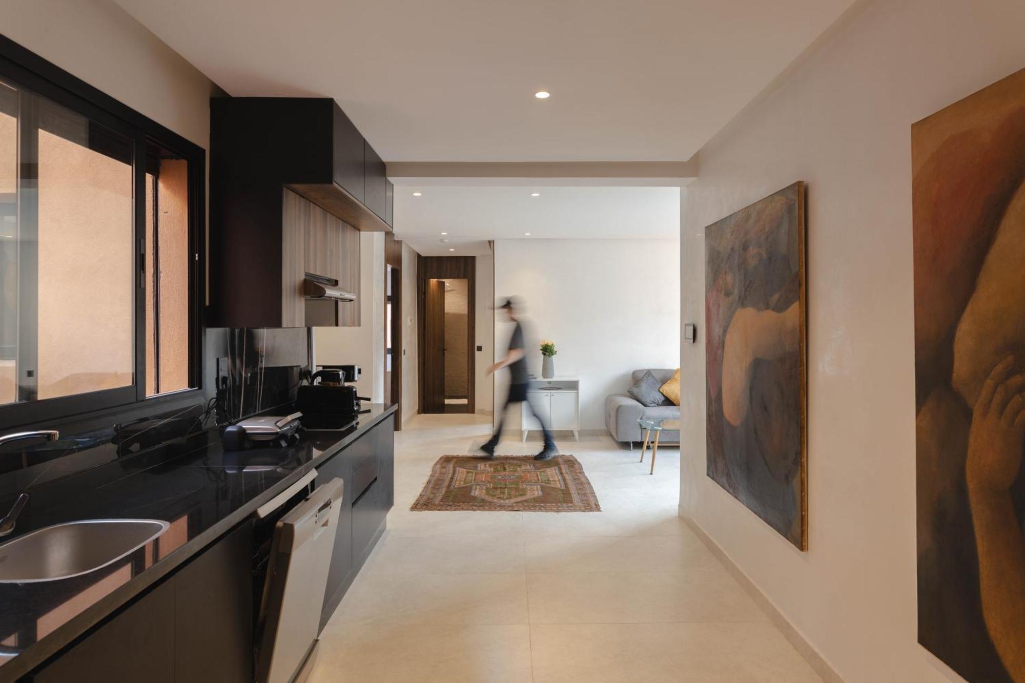 Appartement Uniquement Familial 2 Chambres Spacieux Cosy, Calme Marrakesh Exterior foto